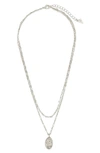 STERLING FOREVER LUNA LAYERED PENDANT NECKLACE,N2NB1688LY