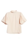 Free People Claudia Velvet Top In Champagne Toast