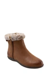 Softwalkr Helena Faux Fur Bootie In Luggage Leather