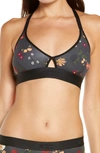 Tomboyx Stretch Modal Lounge Bralette In Skulls In Bloom