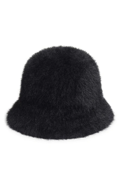 Nordstrom Faux Fur Bucket Hat In Black