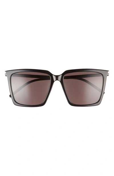 SAINT LAURENT SAINT LAURENT 56MM SQUARE SUNGLASSES,SL 474001