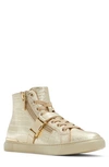 Aldo Tiagatori High Top Sneaker In Gold