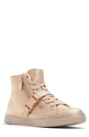Aldo Tiagatori High Top Sneaker In Rose Gold