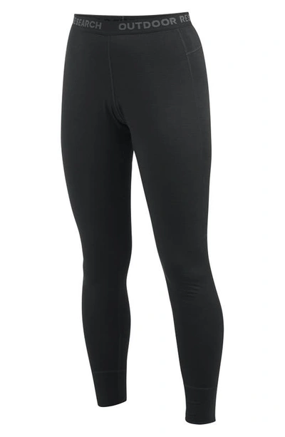 Outdoor Research Alpine Merino Wool & Recycled Polyester Leggings In Black