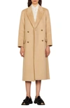 SANDRO MYSTERE DOUBLE BREASTED WOOL COAT,SFPOU00383