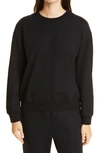 Ag Nese Crewneck Cashmere Sweater In True Black
