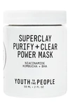 YOUTH TO THE PEOPLE SUPERCLAY PURIFY + CLEAR POWER MASK,K42