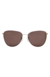 Mohala Eyewear Mohala Leahi Universal 59mm Polarized Round Sunglasses In Akoya Pearl
