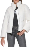 Levi's Faux Fur Jacket In Cream