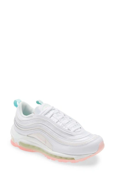 Nike Air Max 97 Sneaker In White/ Green/ Arctic Punch