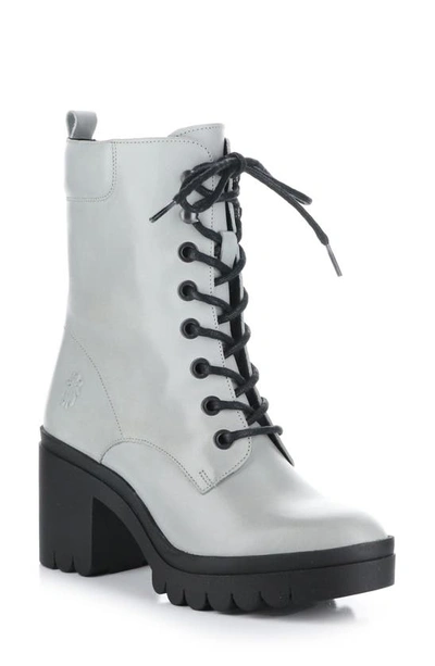 Fly London Tiel Combat Boot In Cloud Rug