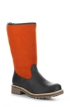 Bos. & Co. Hanah Waterproof Boot In Dark Brown/ Orange Saddle