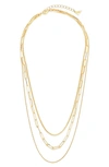 STERLING FOREVER KORI TRIPLE LAYERED NECKLACE,N1NB1683LY