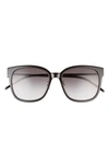 Saint Laurent Ysl Acetate Cat-eye Sunglasses In Black
