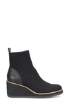 Söfft Elaina Wedge Knit Bootie In Black
