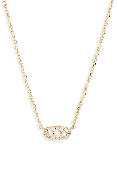 KENDRA SCOTT KENDRA SCOTT GRAYSON CRYSTAL PENDANT NECKLACE,N1670GLD