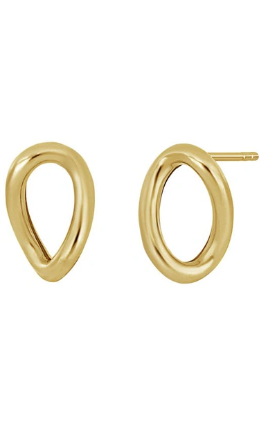 Bony Levy 14k Gold Open Link Stud Earrings In 14k Yellow Gold