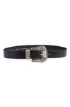 GOLDEN GOOSE GOLDEN GOOSE LEATHER BELT,GWA00179.A000133.90100