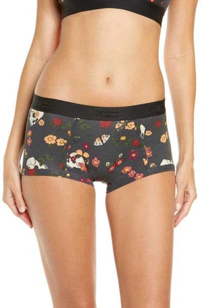 Tomboyx Boyshorts In Skulls In Bloom
