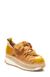 Free People Chapmin Espadrille Sneaker In Yellow