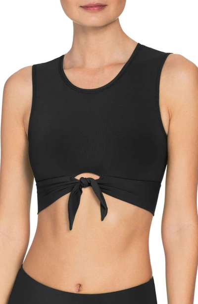 ROBIN PICCONE ROBIN PICCONE AVA LONGLINE KNOT FRONT BIKINI TOP,221725