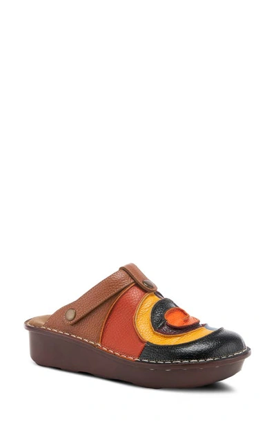 Spring Step Lollipop Clog In Navy Multi