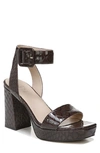 27 Edit Naturalizer Jaselle Platform High Heel Sandal In Pebble Croc Brown