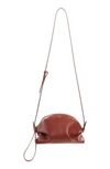 Chloé Mini Judy Leather Crossbody Bag In Sepia Brown