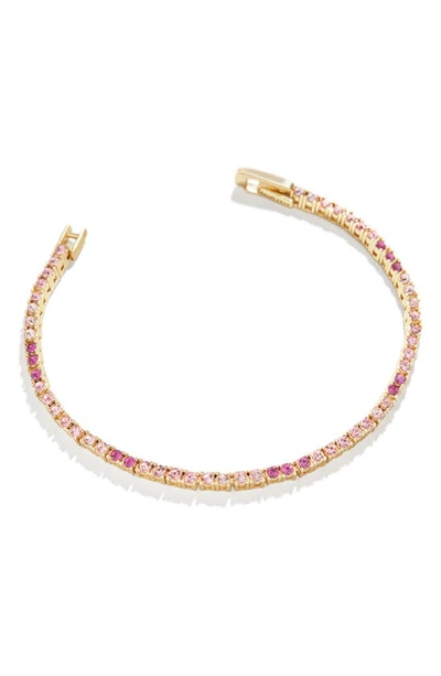 Baublebar Bennett Crystal Bracelet In Pink