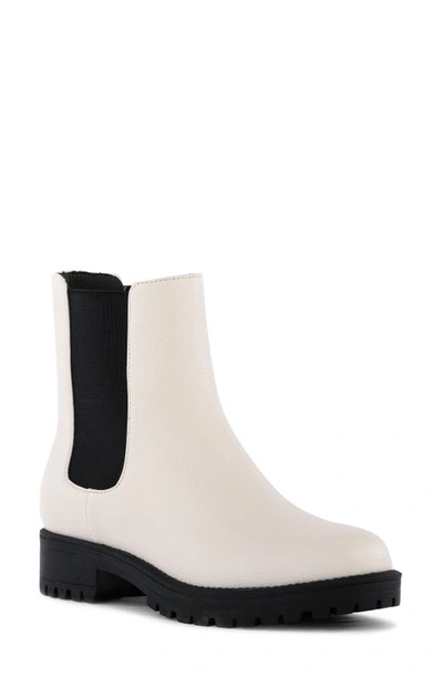 Bc Footwear In The Cards Chelsea Boot In Off White