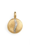 Marco Bicego Jaipur 18k Yellow Gold Medium Diamond Accent Pendant In Yellow-white