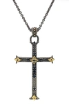 ARMENTA ARMENTA ROMERO CRIVELLIE CROSS PENDANT NECKLACE,18387