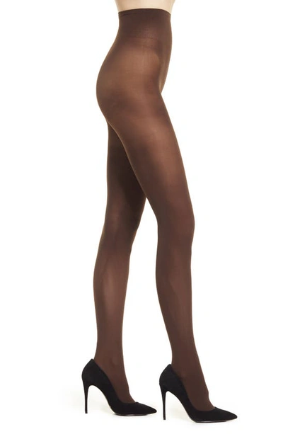 Swedish Stockings Olivia Premium Semi Opaque Tights In Dark Brown