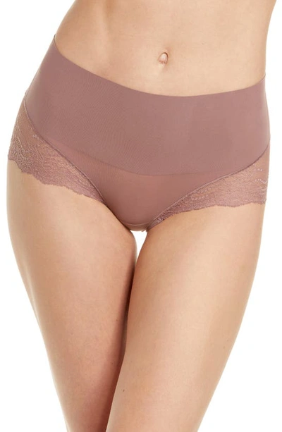 Spanxr Undie-tectable Lace Hi-hipster Panties In Rosewood