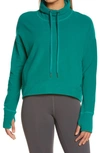 Sweaty Betty Harmonise Luxe Sweatshirt In Maritime Green