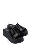 Melissa Becky Water Resistant Platform Sandal In Black