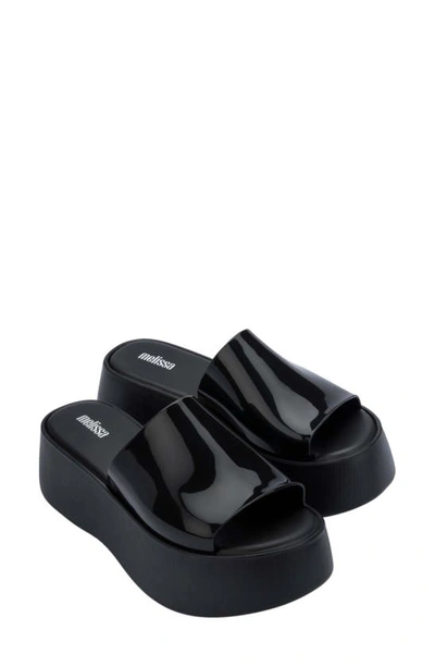 Melissa Becky Water Resistant Platform Sandal In Black