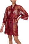 Rya Collection Darling Lace Wrap In Sangria