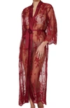 Rya Collection Darling Sheer Lace Robe In Purple