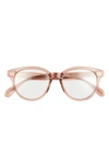 Diff Carly 48mm Round Optical Glasses In Cafe Ole