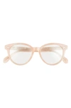 Diff Carly 48mm Round Optical Glasses In Citrine Pearl