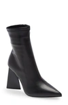 Steve Madden Ticker Pointed Toe Bootie In Black