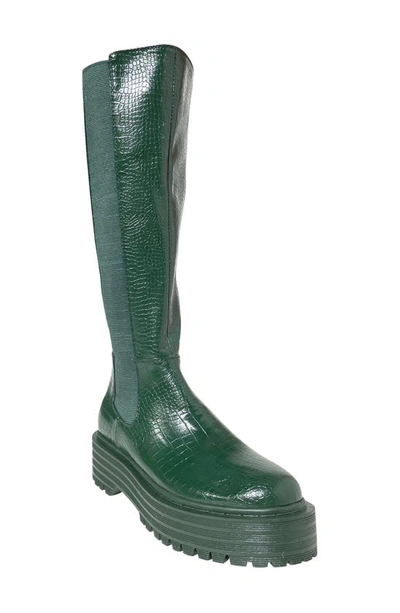 Azalea Wang Sue Knee High Boot In Green