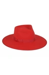 LACK OF COLOR RUBY RANCHER WOOL FEDORA,RUBYRANCH