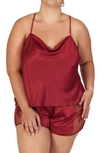 Rya Collection Darling Short Pajamas In Sangria