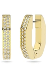 Swarovski Dextera Crystal Embellished Hoop Earrings In White