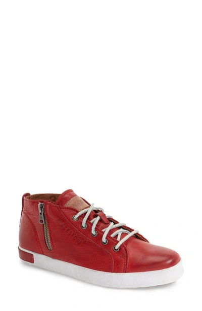 Blackstone 'jl24' Trainer In Red Leather
