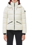 Mackage Madalyn Light And Brilliant Down Jacket With Hood In Beige