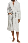 Papinelle Cozy Plush Robe In Grey Marl